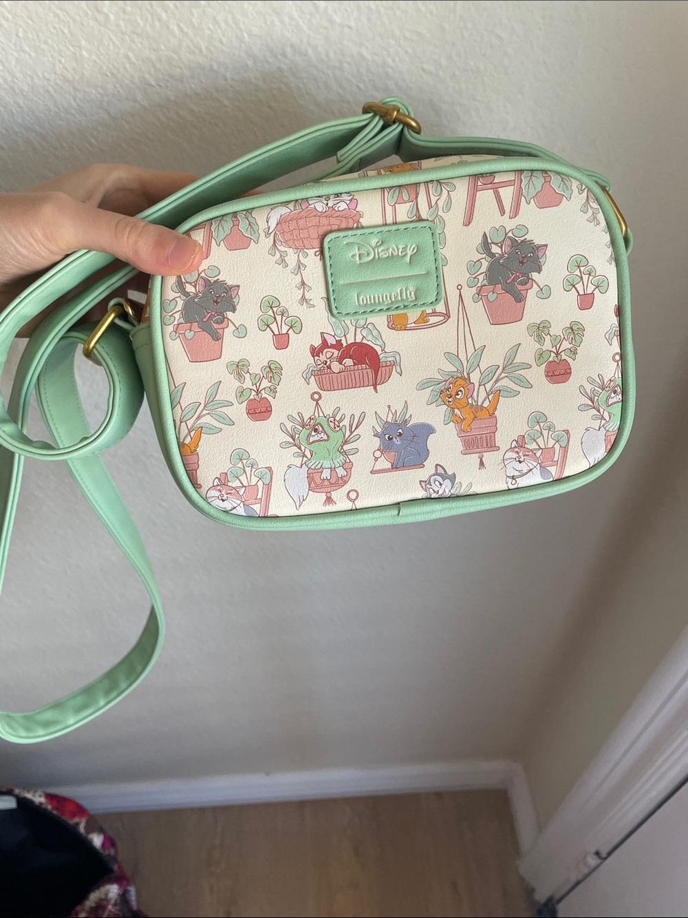 Loungefly Disney Cats in Planters Crossbody Bag